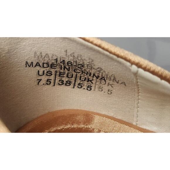 MACKIN J Pointy Toe Satin Sequin Flower Decor Ballet Flats Special Occasion 7.5‎ - Picture 8 of 9